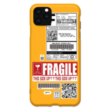 Load image into Gallery viewer, FRAGILE PARCEL SILICONE IPHONE CASE