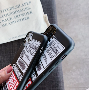 FRAGILE PARCEL SILICONE IPHONE CASE