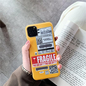 FRAGILE PARCEL SILICONE IPHONE CASE